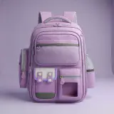 Sac à Dos Enfant pour École primaire de Haute Qualité Mauve – حقيبة ظهر مدرسية للأطفال بنفسجي