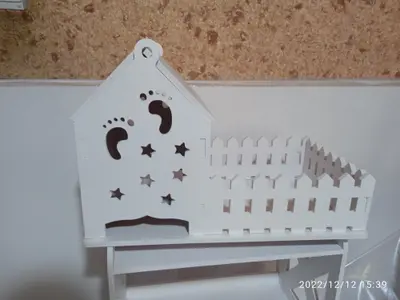 Baby Cradle Storage Shelf CNC File