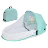 Lit et sac à langer pour enfants avec moustiquaire et auvent – سرير أطفال سهل النقل مع ناموسية مدمجة