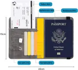Porte-passeport en cuir à bande élastique - حافظة جواز سفر جلدية مزودة بشريط مطاطي