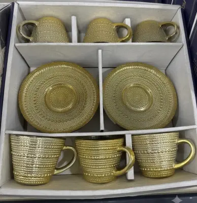Baroque and saucer set