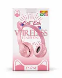 Casque Bluetooth sans fil avec oreilles de chat LED P47M
