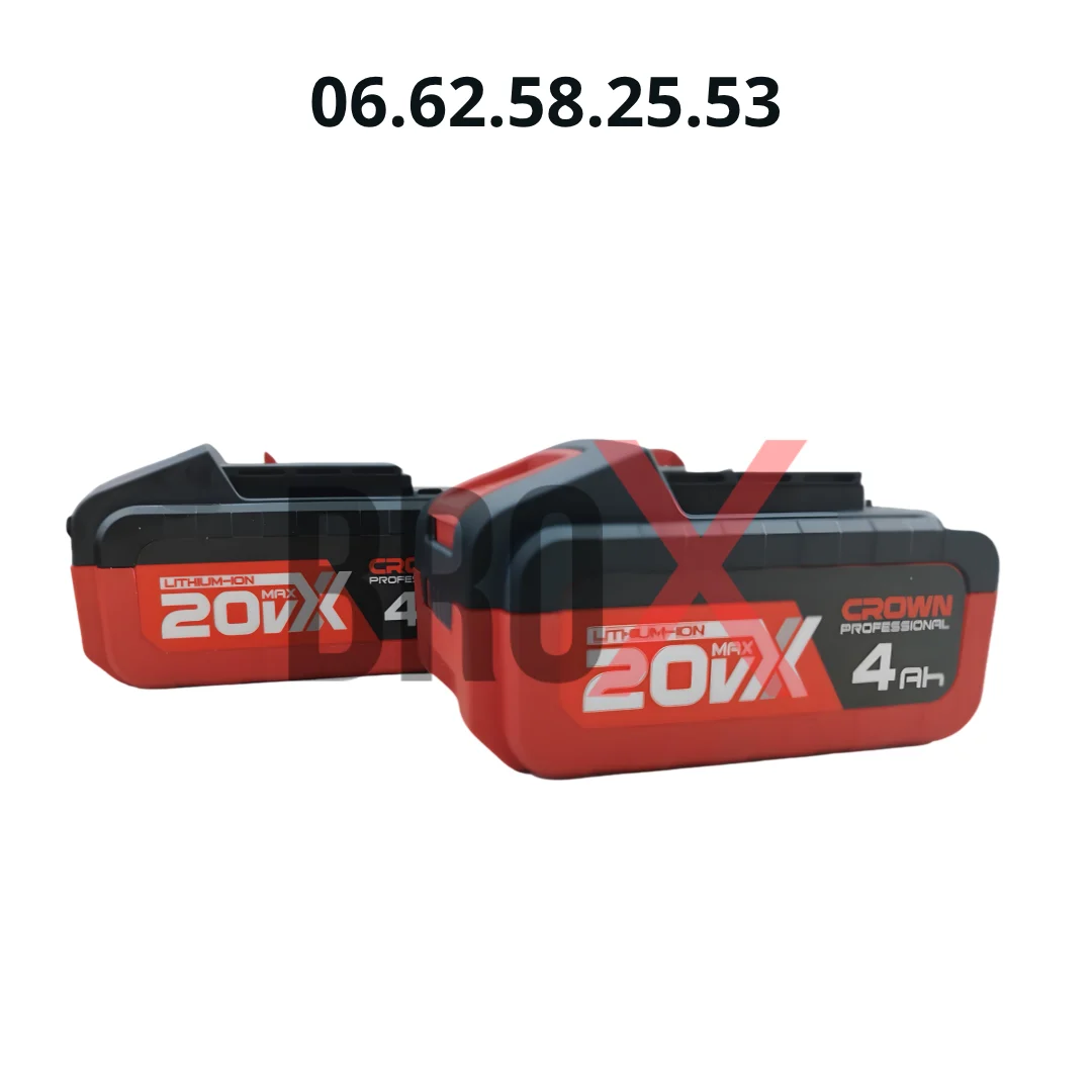 Clé à Chocs Boulonneuse Sans Fil 20V MAX 1/2″ 350Nm 2 batteries 4.0AH chargeur et valise CT22050HX-4 BMC CROWN
