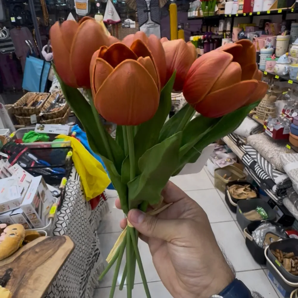 Bouquet de fleurs, tulipes,7p