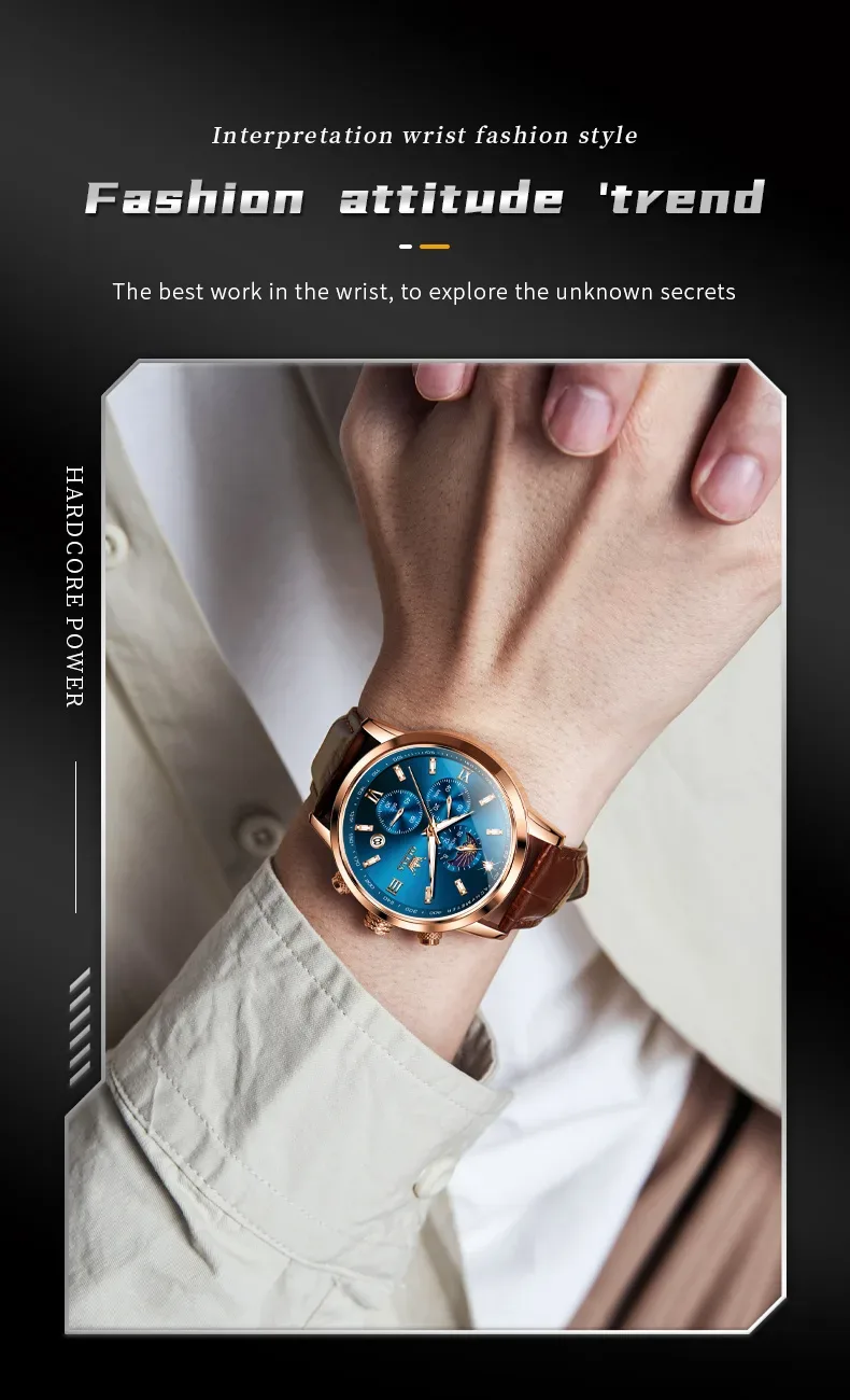 Nouvelle montre Quartz Olevs Original  homme