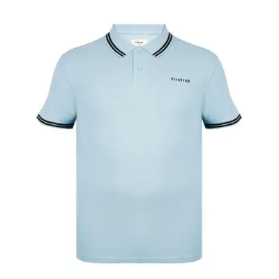 Polo Fire Trap Lazer coton Bleu