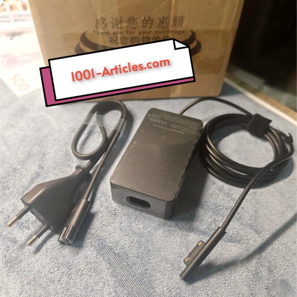 Adaptateur d'alimentation 65W 15V-4A pour Microsoft Surface.