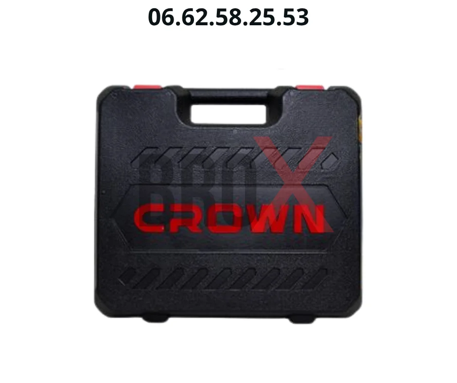 Perceuse Visseuse sans fil 13mm 18V 2 Batteries 1.5AH avec valise CROWN CT21056LM-1.5-BMC