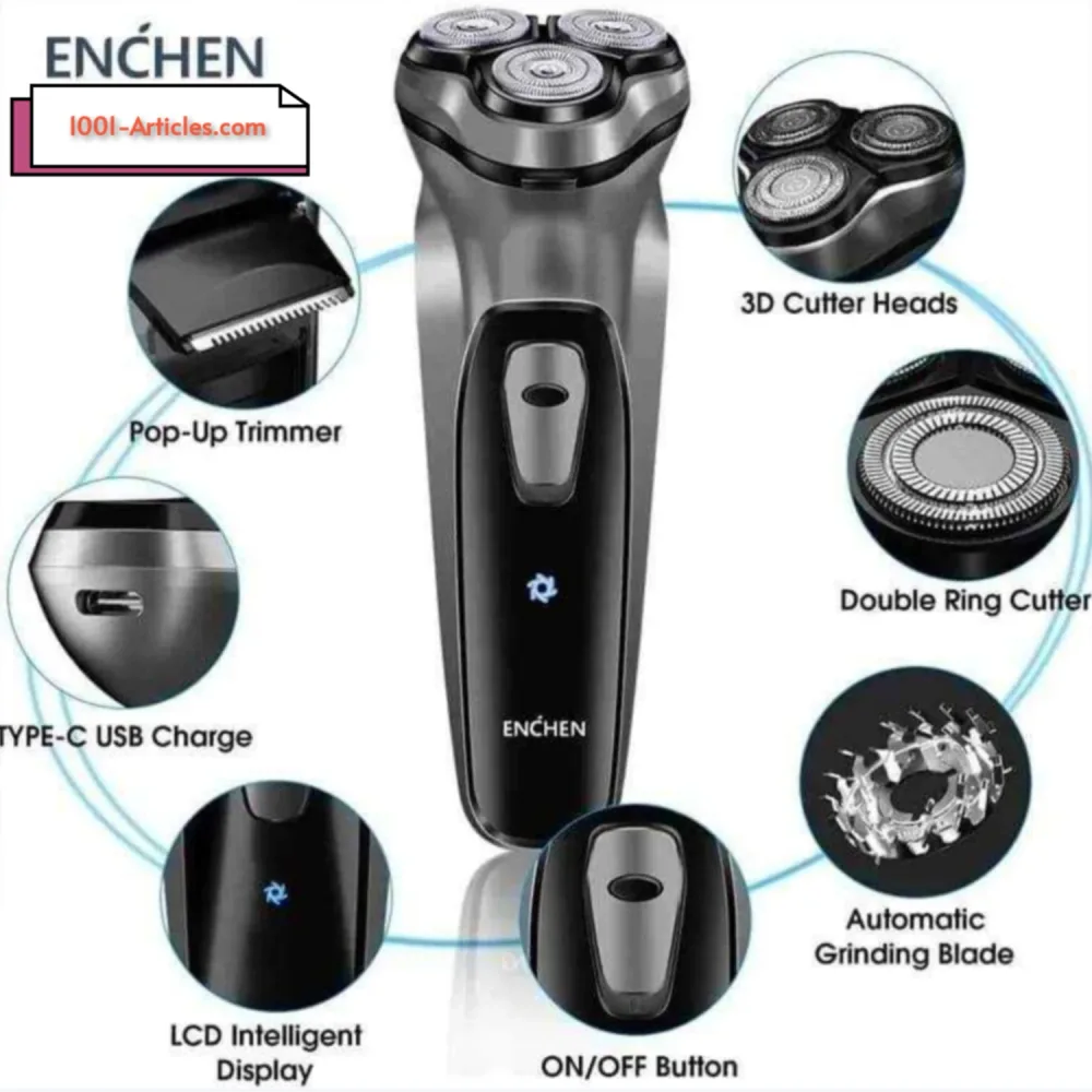 Rasoir électrique Rechargeable ENCHEN BLACKSTONE C - ROHS