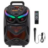 8 inch Bluetooth speaker QL-805/ QL-806 Bluetooth stereo sound system, wired microphone, remote