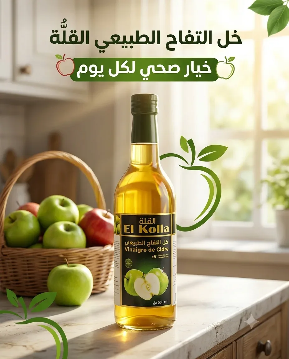 الثلة خل التفاح الطبيعي 500مل