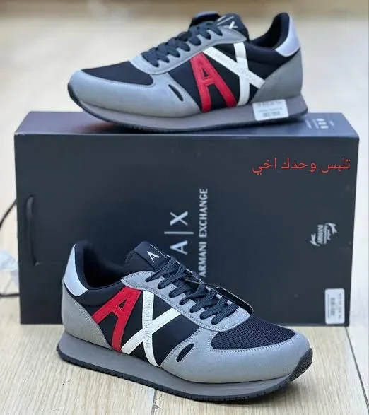 Armani Exchange colour-block lace-up