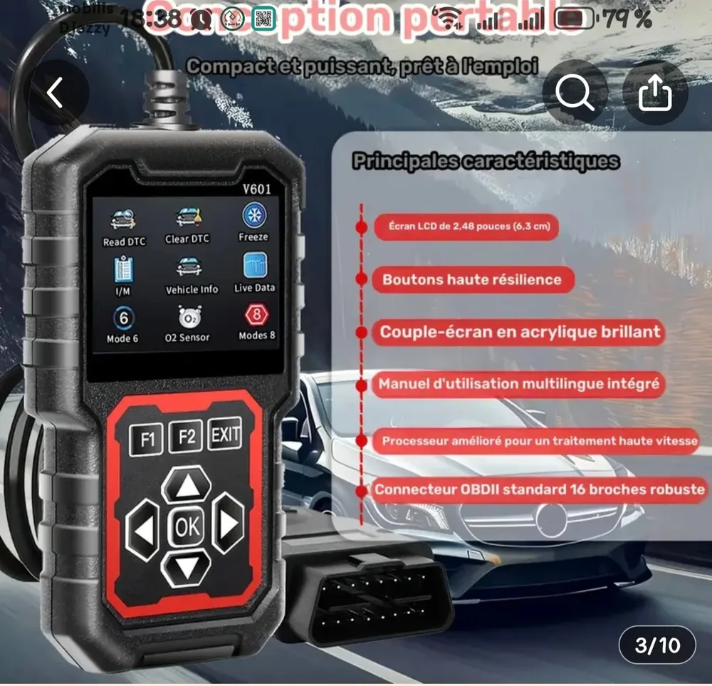 Scanner OBD 2 v601/2026