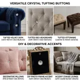 Bouton Capitonnage Cristal