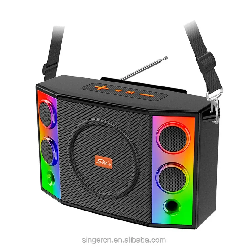 ZQS-824 Nouveau produit, enceintes basses 2 en 1, enceinte portable sans fil, double enceinte, lumière LED RGB, Bluetooth avec effet RGB