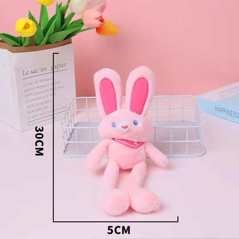 Peluche lapin, porte-clés