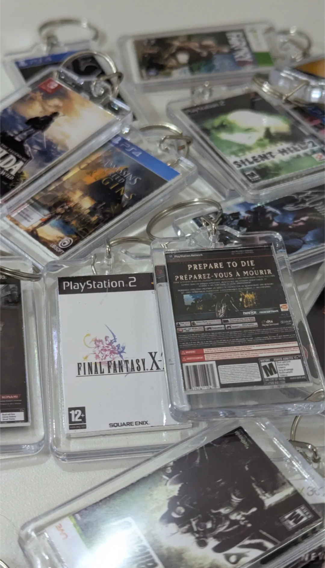 Porte clés cover jeux video