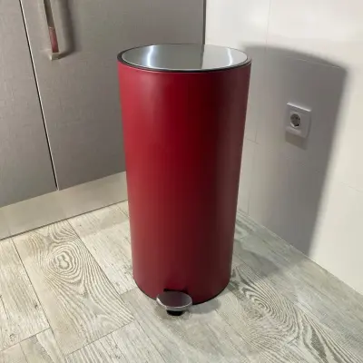 Poubelle A Pedale Jobs 30L/20L Rouge Mat