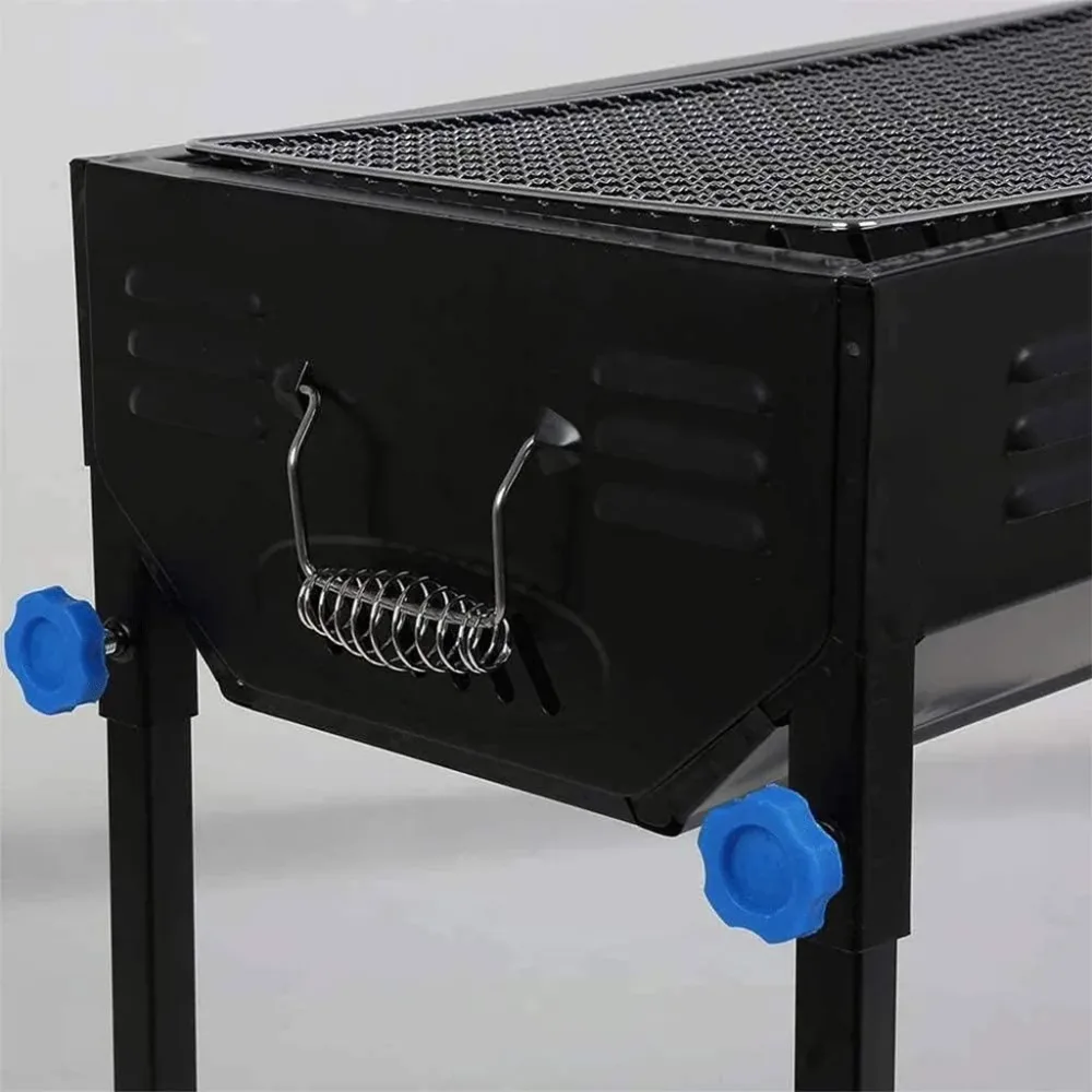 Grand Barbecue Portable Rectangulaire en acier inoxydable – شواية حجم كبير