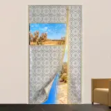 Rideau de Porte Thermique Isolant avec Fenêtre PVC - ستارة الباب الحرارية ذات النافذة الشفافة