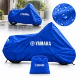 Bâche de Protection pour Moto Imperméable – Anti-UV, Anti-Poussière et Coupe-Vent - غطاء حماية للدراجة النارية مقاوم للماء – حماية من الأشعة فوق البنفسجية والغبار والرياح