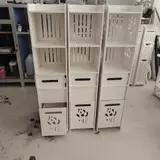 Slim Bathroom Cabinet with Basket CNC File