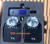 Microphone Lavalier Sans Fil, Micro-cravate, réduction de bruit.