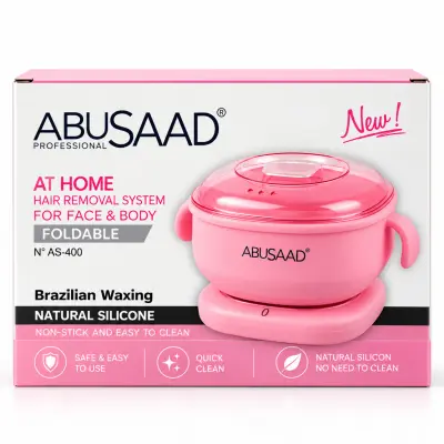 ABUSAAD AS-400 Chauffe-Cire Pliable 100% Silicone – Épilation Visage & Corps