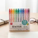 طقم أقلام حبر جل ملونة