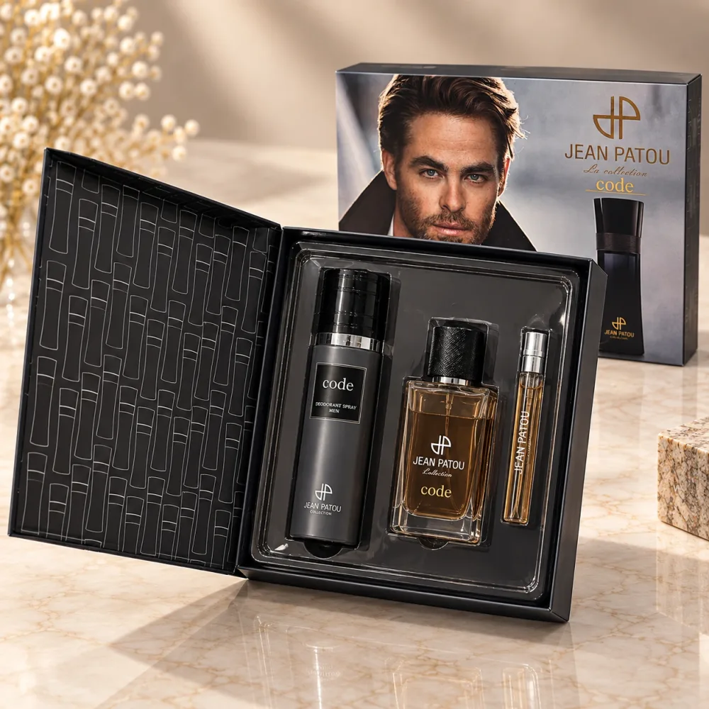 Coffret Cadeaux Parfum Jean Patou - Code - 3Pcs Pour Homme