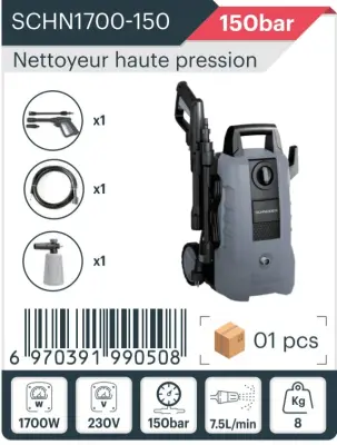 Nettoyeur haute pression Schneider 1700w 1500
