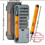 Ensemble de tournevis de précision, électrique rechargeable, 46 en 1, embouts magnétiques.