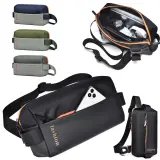 Sac de Poitrine Fashion pour hommes avec bandoulière LX067 – حقيبة أغراض حجم كبير