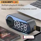 G-30, Miroire Horloge, Radio FM, Bluetooth, Haut Parleur, USB, Micro SD Carte