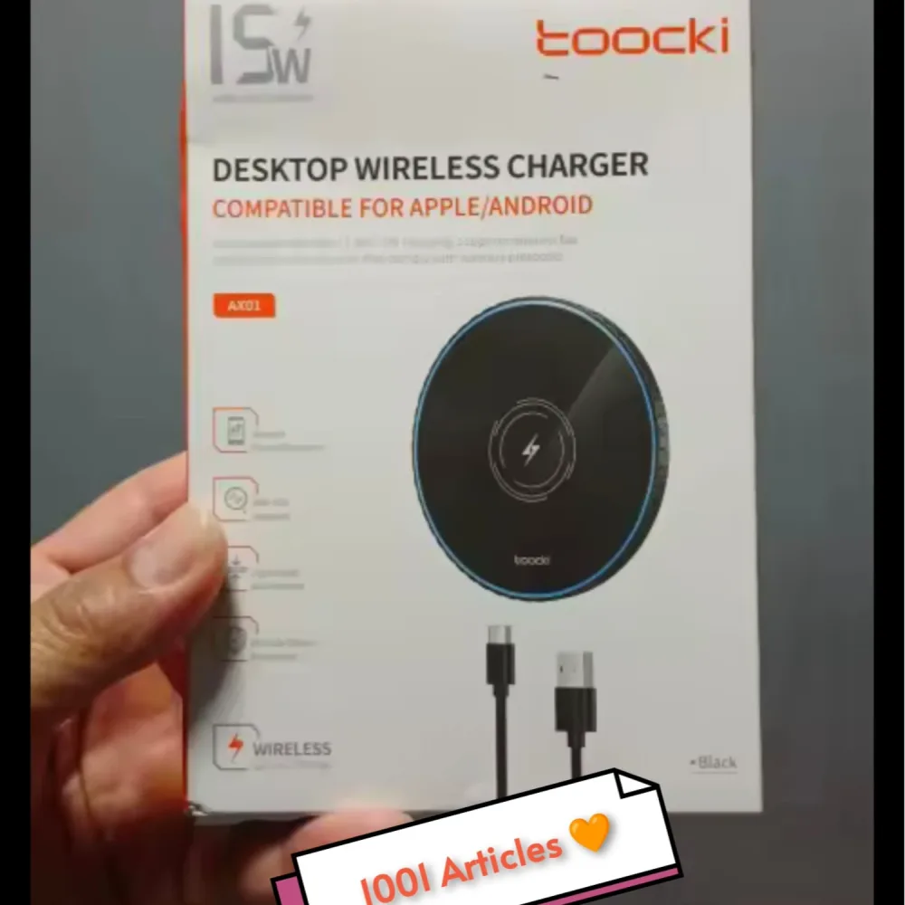 Wireless Charger - Station Chargeur Rapide sans fil TOOCKI Type C