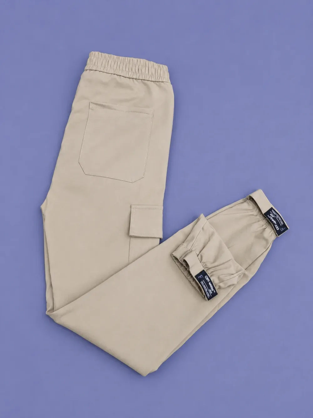 Pantalon Cargo  off whait