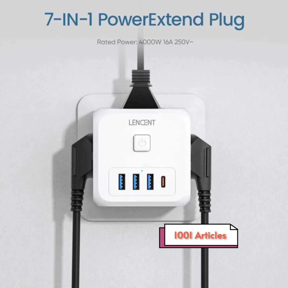 LENCENT - Adapter Europe PD-QC 3.0, 07 en 01
