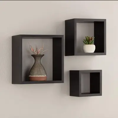 3 Étagères Murale en Bois -  رف جداري