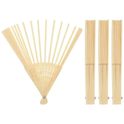 Eventail Pliant en Bambou Naturel