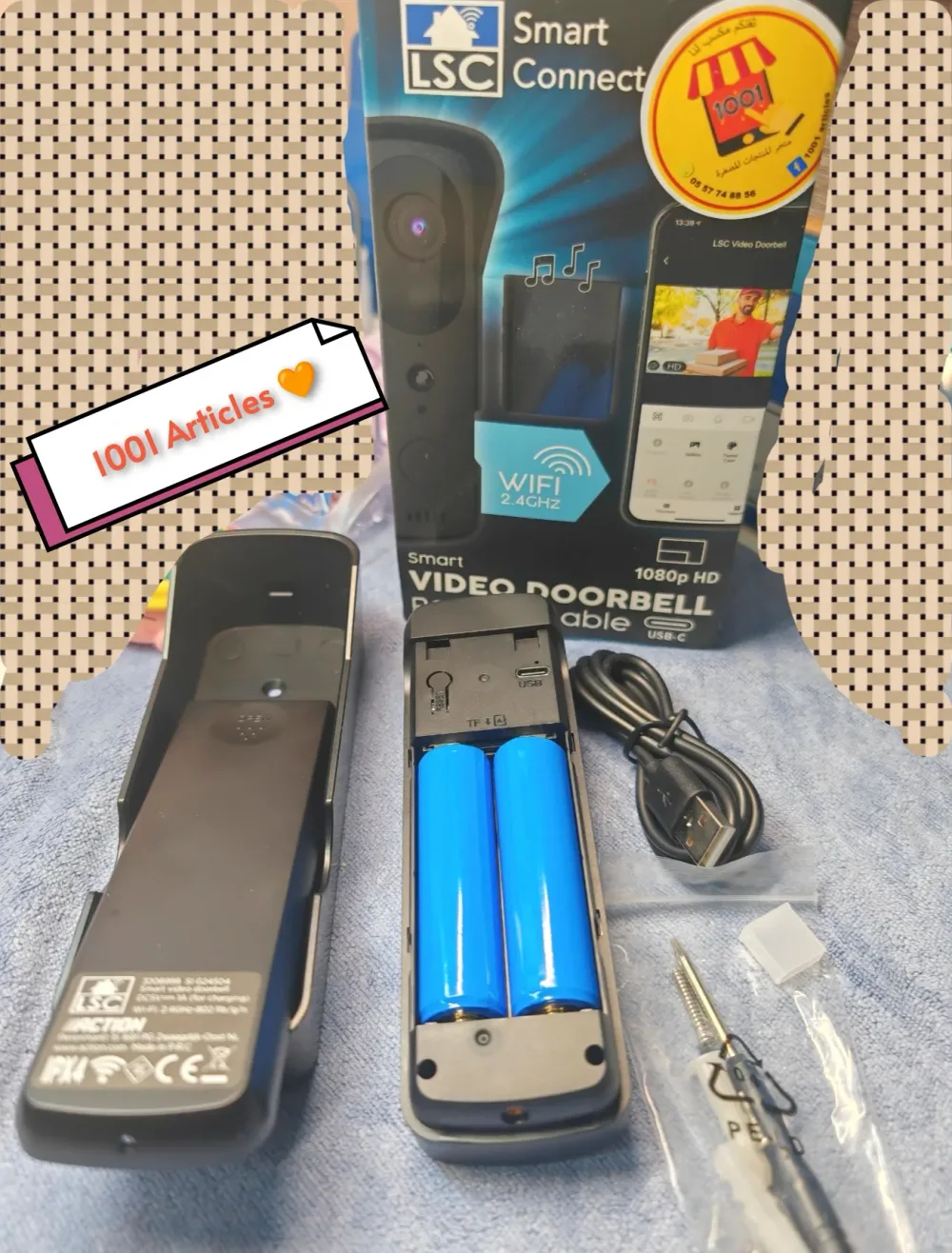 LSC DOORBELL - Tuya Smart Wi-Fi, Sonnette 🛎️ video rechargeable