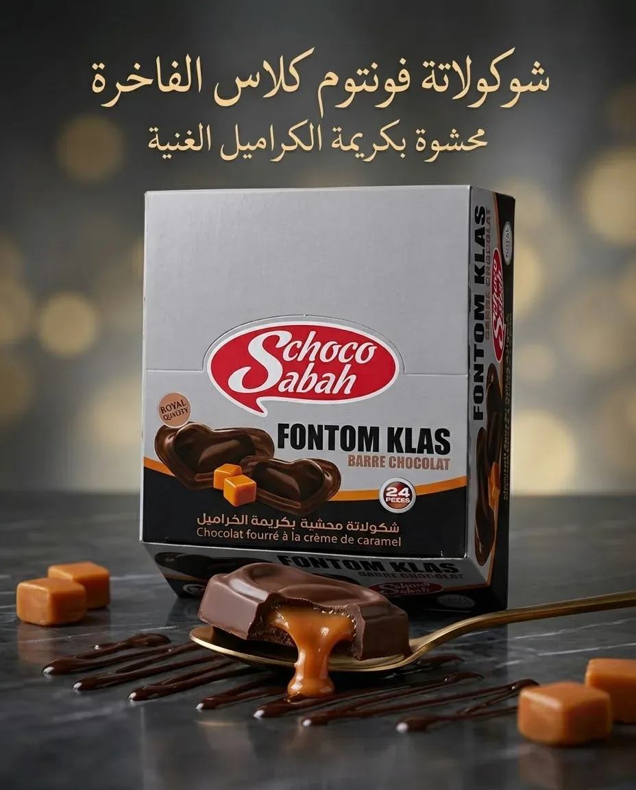 شكولاطة محشية بكريمة الكراميل _choco sabah_