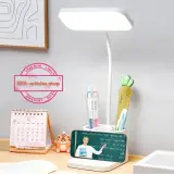 Lampe LED de Bureau 02 en 01 Rechargeable USB, avec Porte-crayon