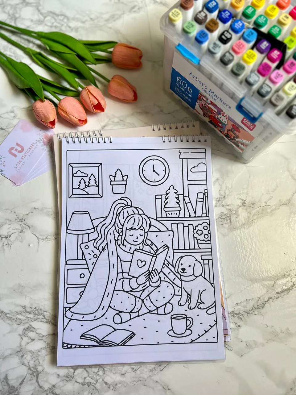 Cute Adult Coloring Book
