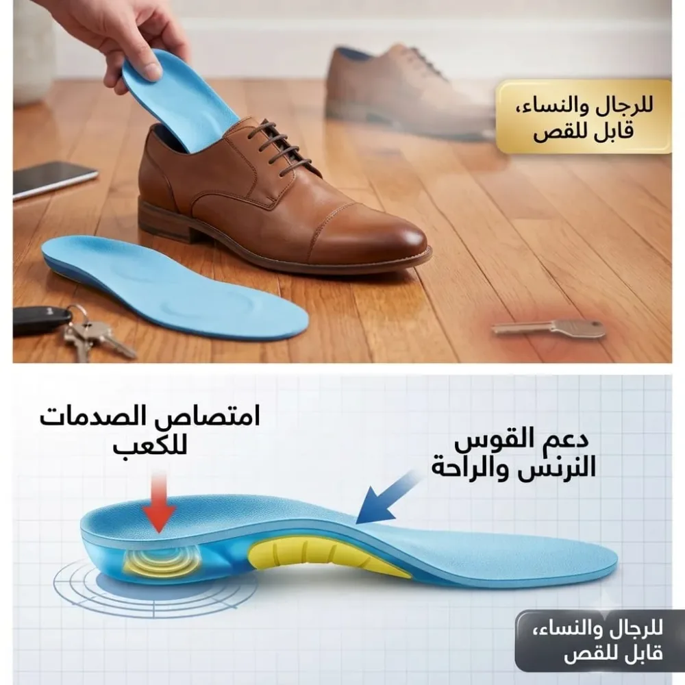 Semelles Orthopédiques en Gel (ActivGel) - فرش حذاء طبي