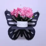 Étagère papillon + pot de fleur