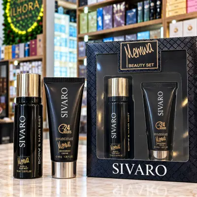 Coffret Cadeaux Parfum Memwa Beauty Set - Sivaro - 2Pcs Pour Homme