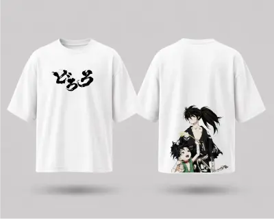 T-shirt Oversize Dororo - Hyakkimaru & Dororo