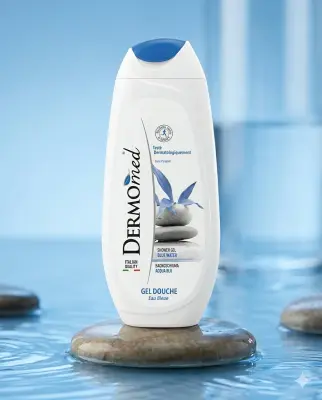 Dermomed جال دوش الماء الأزرق 250ml
