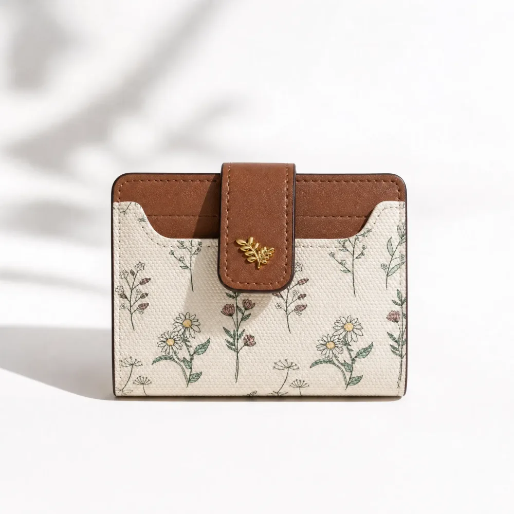 🌸 Petit Portefeuille Fleuri Multicolore