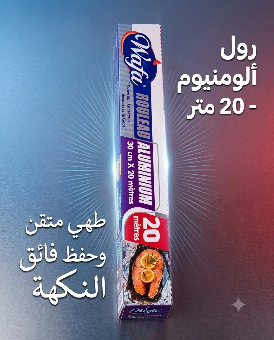 Wafa ورق اليمينيوم 20 متر